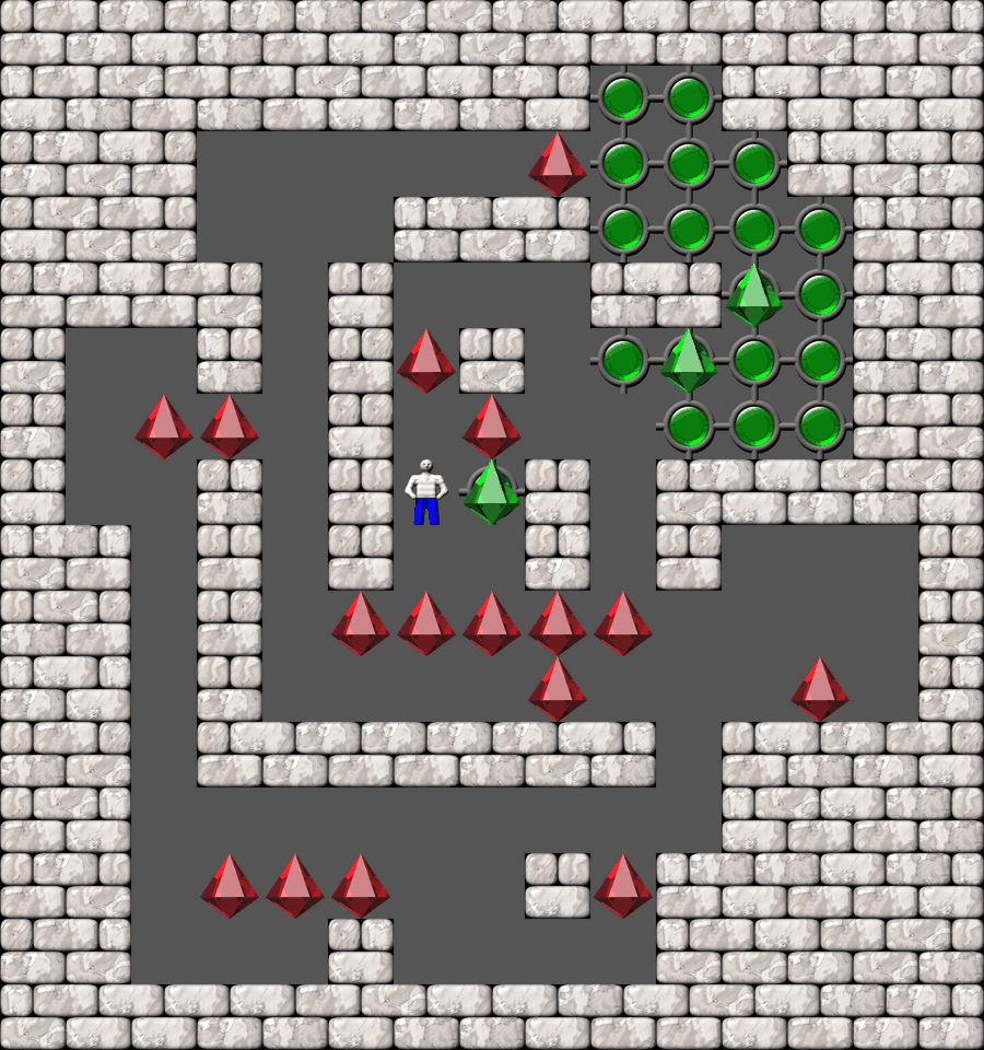 Сокобан More Bugs collections уровень 195